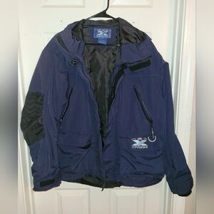 Men's Navy Blue Jacket H20 XPRESS Size LARGE